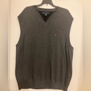 Tommy Hilfiger 100% cotton v-neck vest grey XXL